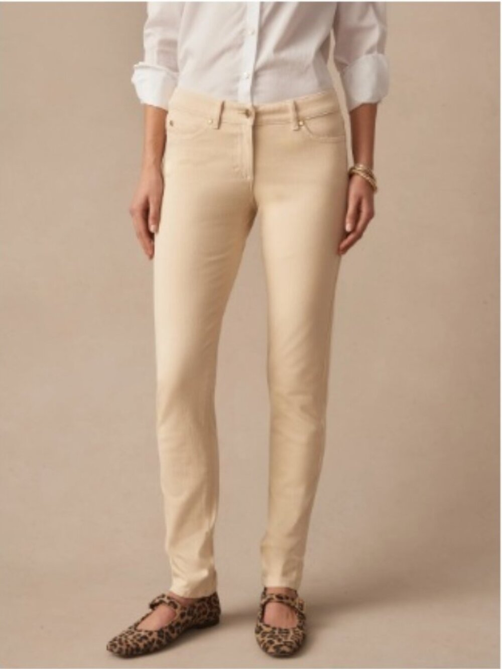 NWT J. McLaughlin Lexi Jeans, Raw Beige | Size 2